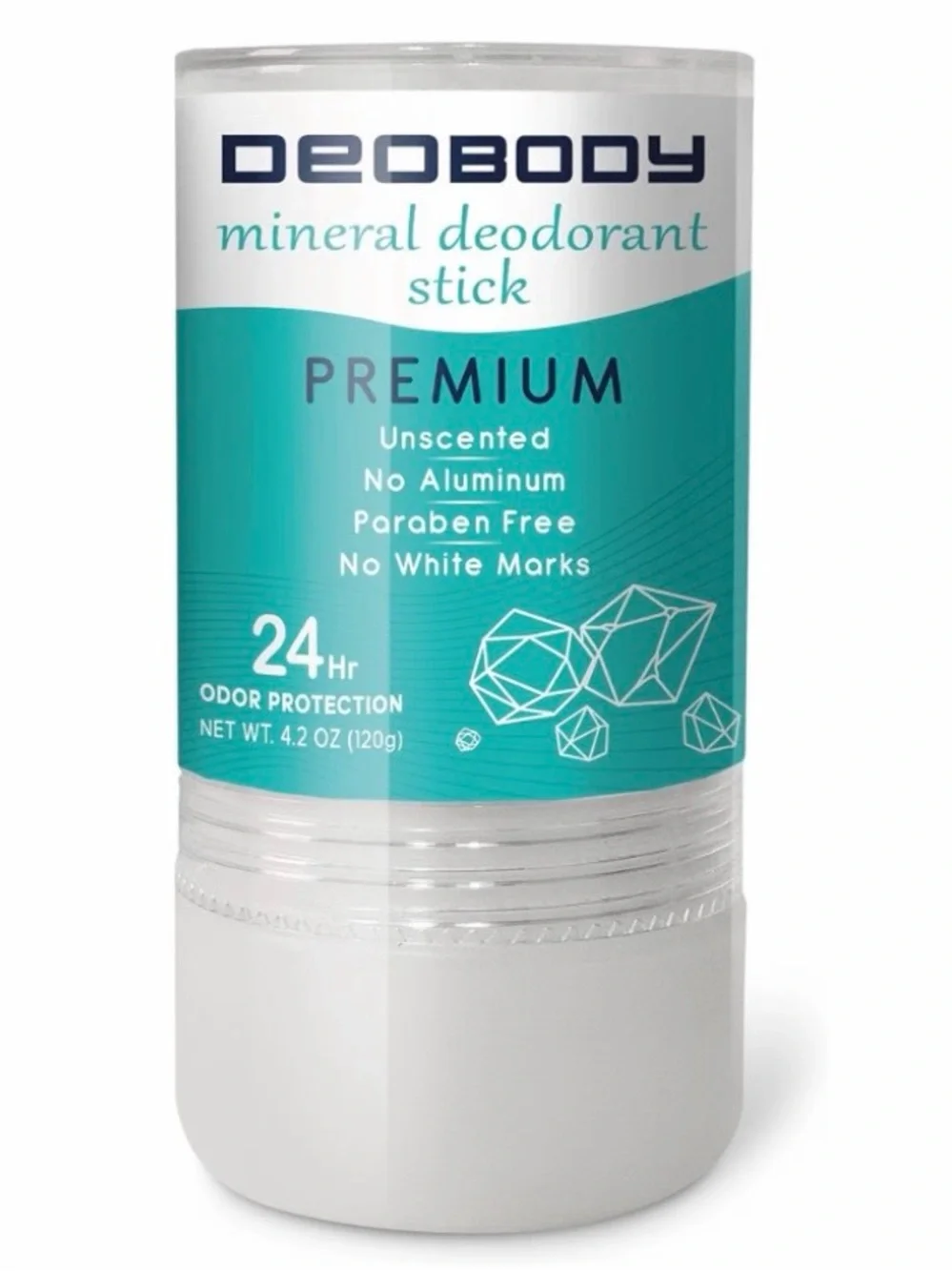 DEOBODY Mineral Deodorant Stick Unscented Aluminum-Free ~ New
